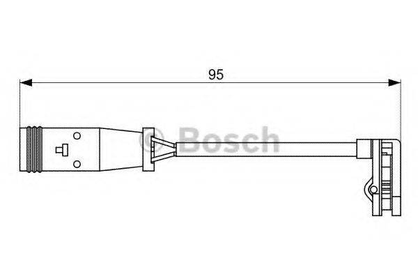 Сигнализатор, износ тормозных колодок BOSCH 1 987 473 036 Сигнализатор, износ тормозных колодок BOSCH 1 987 473 036