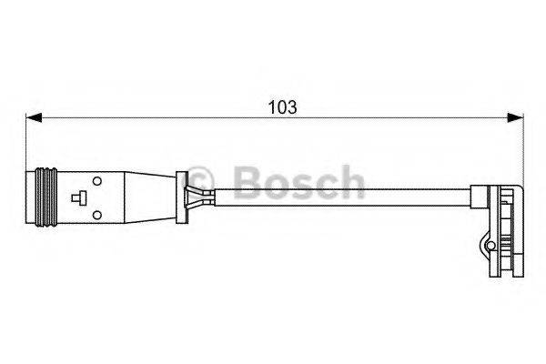 Сигнализатор, износ тормозных колодок BOSCH 1 987 473 037 Сигнализатор, износ тормозных колодок BOSCH 1 987 473 037