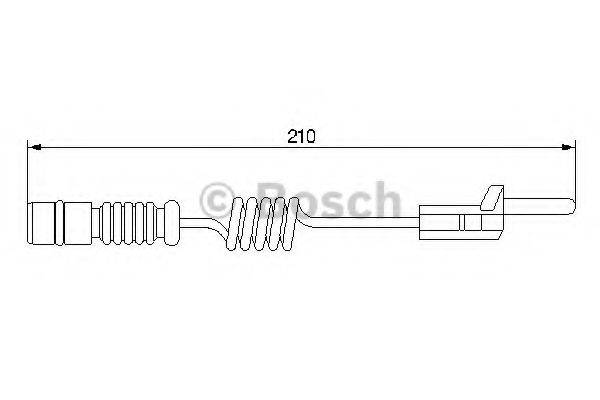 Сигнализатор, износ тормозных колодок BOSCH 1 987 474 969 Сигнализатор, износ тормозных колодок BOSCH 1 987 474 969