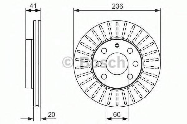Тормозной диск BOSCH 0 986 479 840 Тормозной диск BOSCH 0 986 479 840