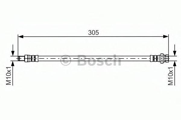 Тормозной шланг BOSCH 1 987 481 442 Тормозной шланг BOSCH 1 987 481 442