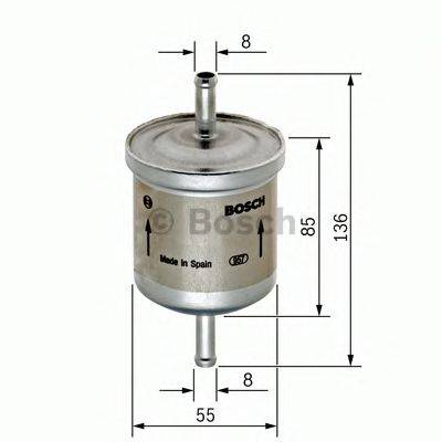 Топливный фильтр BOSCH F 026 402 001 Топливный фильтр BOSCH F 026 402 001