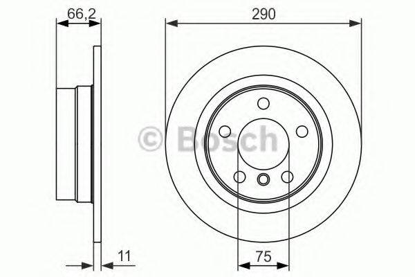Тормозной диск BOSCH 0 986 479 043