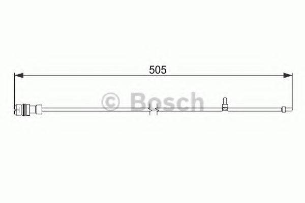 Сигнализатор, износ тормозных колодок BOSCH 1 987 474 593 Сигнализатор, износ тормозных колодок BOSCH 1 987 474 593