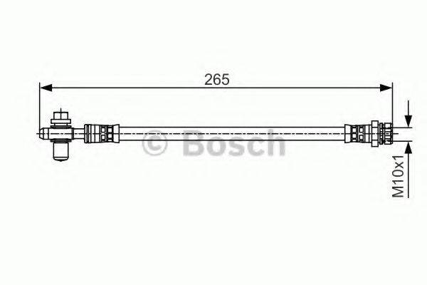 Тормозной шланг BOSCH 1 987 481 518 Тормозной шланг BOSCH 1 987 481 518