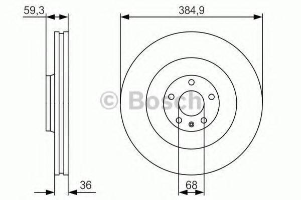 Тормозной диск BOSCH 0 986 479 R30 Тормозной диск BOSCH 0 986 479 R30