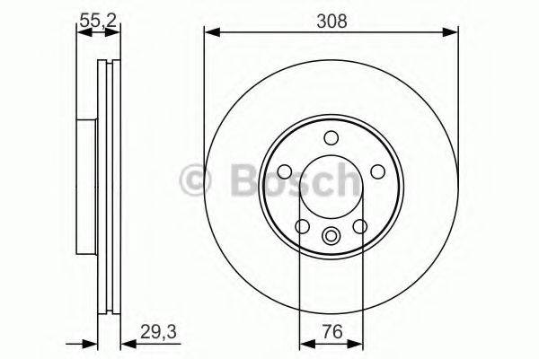 Тормозной диск BOSCH 0 986 479 R84 Тормозной диск BOSCH 0 986 479 R84