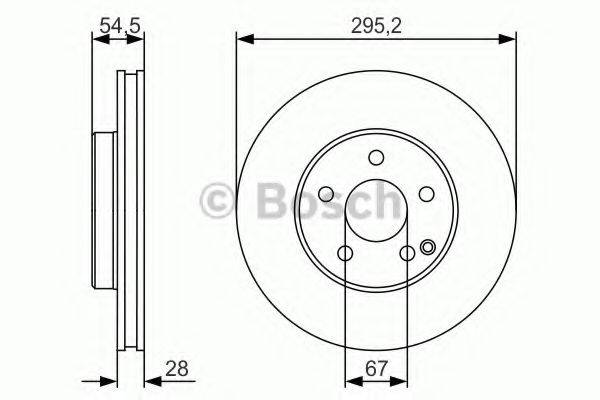 Тормозной диск BOSCH 0 986 479 S07 Тормозной диск BOSCH 0 986 479 S07