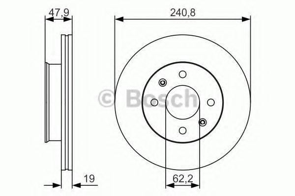 Тормозной диск BOSCH 0 986 479 S18 Тормозной диск BOSCH 0 986 479 S18