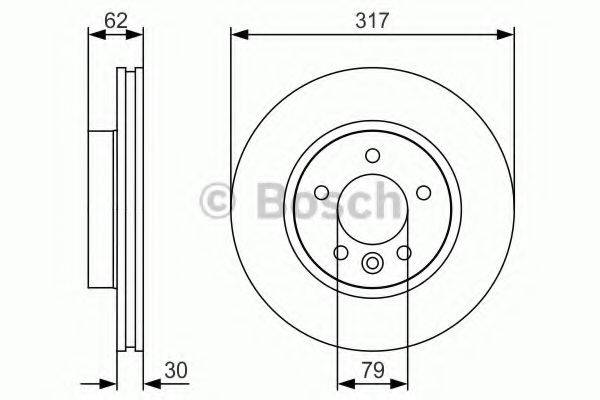 Тормозной диск BOSCH 0 986 479 S25 Тормозной диск BOSCH 0 986 479 S25