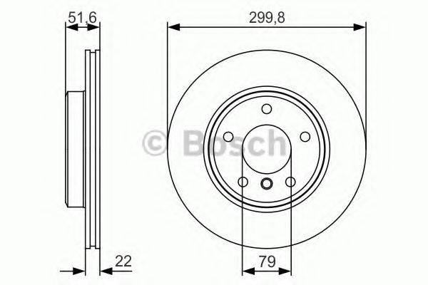 Тормозной диск BOSCH 0 986 479 S32 Тормозной диск BOSCH 0 986 479 S32