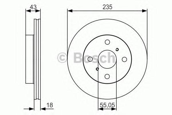 Тормозной диск BOSCH 0 986 479 S46
