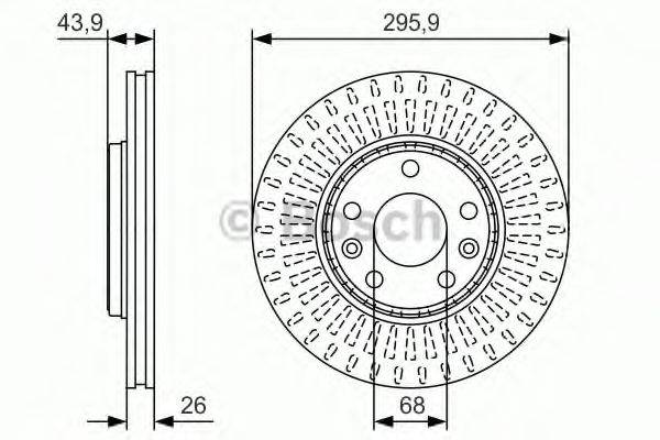 Тормозной диск BOSCH 0 986 479 S93 Тормозной диск BOSCH 0 986 479 S93