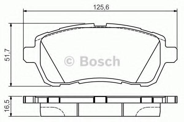 Комплект тормозных колодок, дисковый тормоз BOSCH 0 986 495 108 Комплект тормозных колодок, дисковый тормоз BOSCH 0 986 495 108