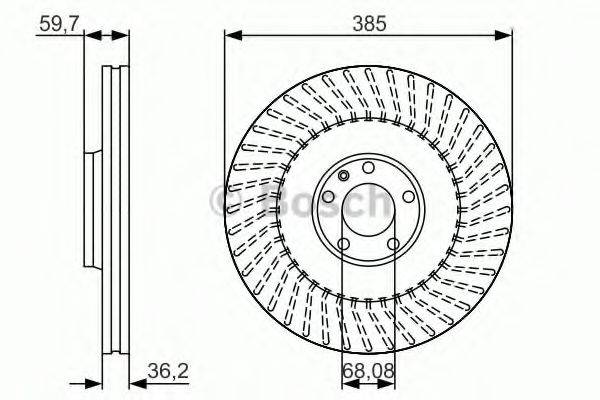 Тормозной диск BOSCH 0 986 479 A31 Тормозной диск BOSCH 0 986 479 A31