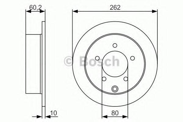 Тормозной диск BOSCH 0 986 479 A41 Тормозной диск BOSCH 0 986 479 A41