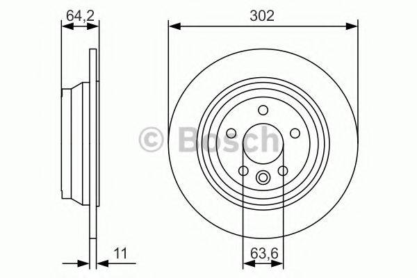 Тормозной диск BOSCH 0 986 479 B19 Тормозной диск BOSCH 0 986 479 B19