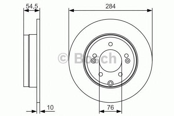 Тормозной диск BOSCH 0 986 479 T49 Тормозной диск BOSCH 0 986 479 T49
