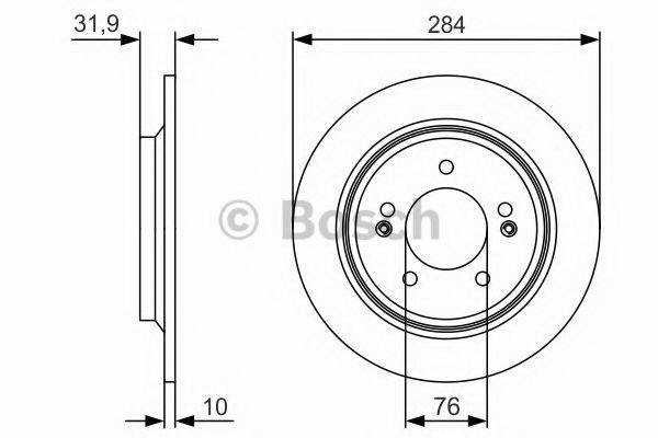 Тормозной диск BOSCH 0 986 479 V09 Тормозной диск BOSCH 0 986 479 V09