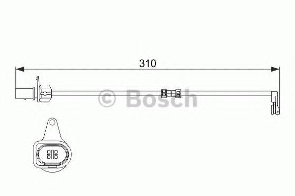 Сигнализатор, износ тормозных колодок BOSCH 1 987 474 506 Сигнализатор, износ тормозных колодок BOSCH 1 987 474 506