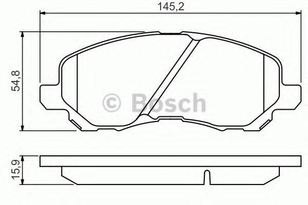Комплект тормозных колодок, дисковый тормоз BOSCH 0 986 495 253 Комплект тормозных колодок, дисковый тормоз BOSCH 0 986 495 253