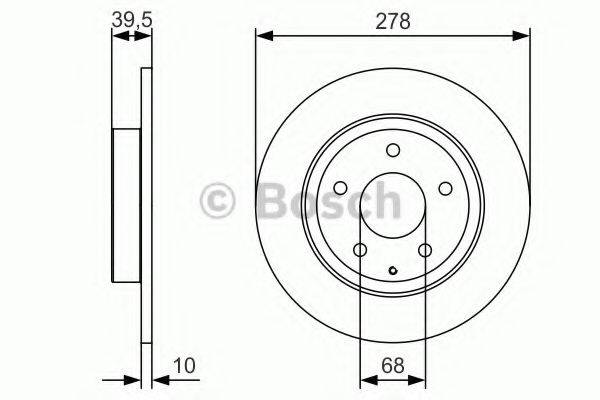 Тормозной диск BOSCH 0 986 479 C22 Тормозной диск BOSCH 0 986 479 C22