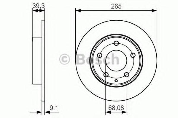 Тормозной диск BOSCH 0 986 479 C26 Тормозной диск BOSCH 0 986 479 C26