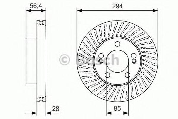 Тормозной диск BOSCH 0 986 479 C31 Тормозной диск BOSCH 0 986 479 C31