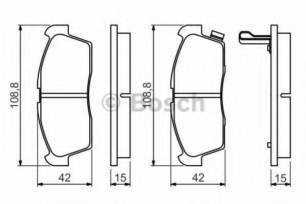 Комплект тормозных колодок, дисковый тормоз BOSCH 0 986 494 700 Комплект тормозных колодок, дисковый тормоз BOSCH 0 986 494 700