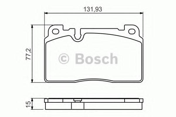 Комплект тормозных колодок, дисковый тормоз BOSCH 0 986 494 702 Комплект тормозных колодок, дисковый тормоз BOSCH 0 986 494 702