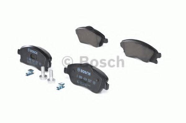 Комплект тормозных колодок, дисковый тормоз BOSCH 0 986 424 527 Комплект тормозных колодок, дисковый тормоз BOSCH 0 986 424 527