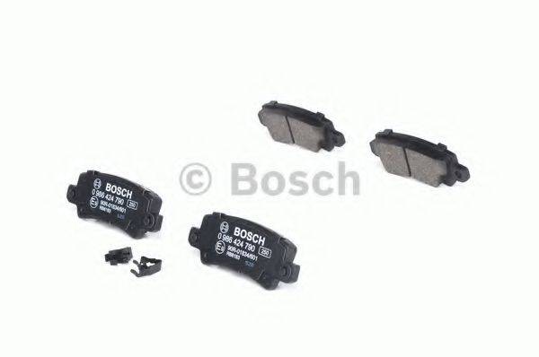Комплект тормозных колодок, дисковый тормоз BOSCH 0 986 424 790 Комплект тормозных колодок, дисковый тормоз BOSCH 0 986 424 790