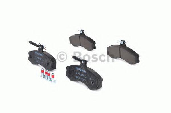 Комплект тормозных колодок, дисковый тормоз BOSCH 0 986 467 411 Комплект тормозных колодок, дисковый тормоз BOSCH 0 986 467 411