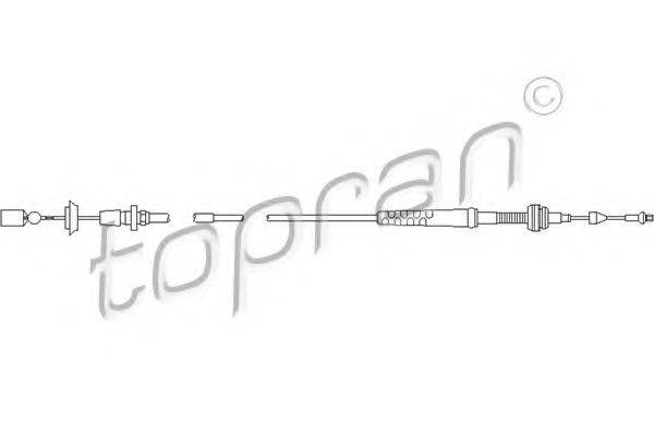 Тросик газа TOPRAN 103 081 Тросик газа TOPRAN 103 081