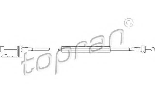 Трос, замок двери TOPRAN 302 778 Трос, замок двери TOPRAN 302 778