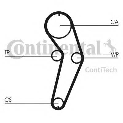 Комплект ремня ГРМ CONTITECH CT988K3