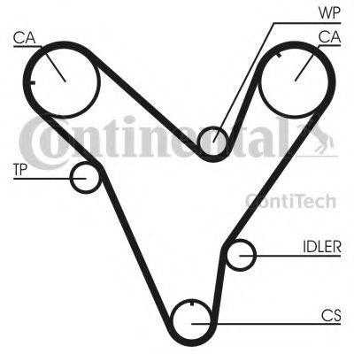 Ремень ГРМ CONTITECH CT829 Ремень ГРМ CONTITECH CT829