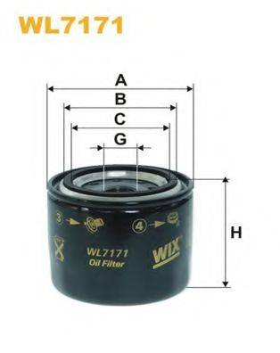 Масляный фильтр WIX FILTERS WL7171 Масляный фильтр WIX FILTERS WL7171