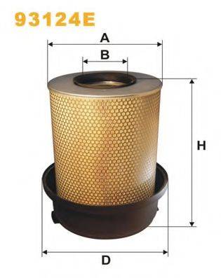 Воздушный фильтр WIX FILTERS 93124E Воздушный фильтр WIX FILTERS 93124E