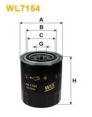 Масляный фильтр WIX FILTERS WL7154 Масляный фильтр WIX FILTERS WL7154