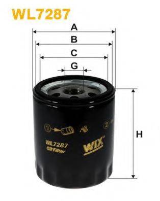 Масляный фильтр WIX FILTERS WL7287 Масляный фильтр WIX FILTERS WL7287