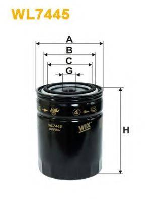 Масляный фильтр WIX FILTERS WL7445