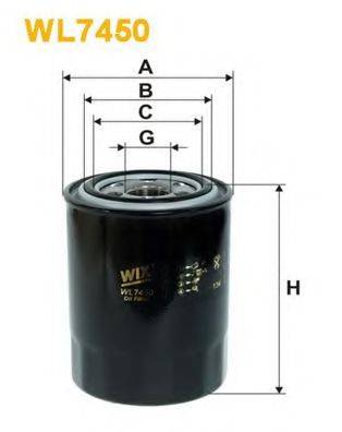 Масляный фильтр WIX FILTERS WL7450 Масляный фильтр WIX FILTERS WL7450