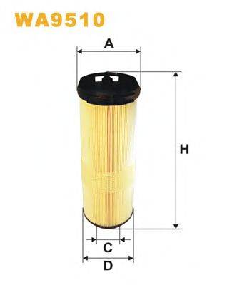 Воздушный фильтр WIX FILTERS WA9510