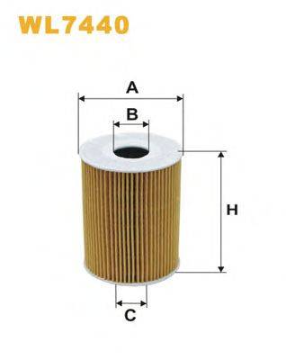 Масляный фильтр WIX FILTERS WL7440 Масляный фильтр WIX FILTERS WL7440