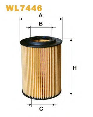 Масляный фильтр WIX FILTERS WL7446 Масляный фильтр WIX FILTERS WL7446