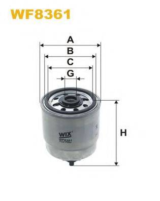 Топливный фильтр WIX FILTERS WF8361 Топливный фильтр WIX FILTERS WF8361