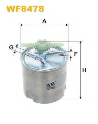 Топливный фильтр WIX FILTERS WF8478 Топливный фильтр WIX FILTERS WF8478