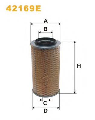 Воздушный фильтр WIX FILTERS 42169E Воздушный фильтр WIX FILTERS 42169E