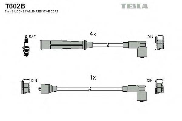 Комплект проводов зажигания TESLA T602B Комплект проводов зажигания TESLA T602B